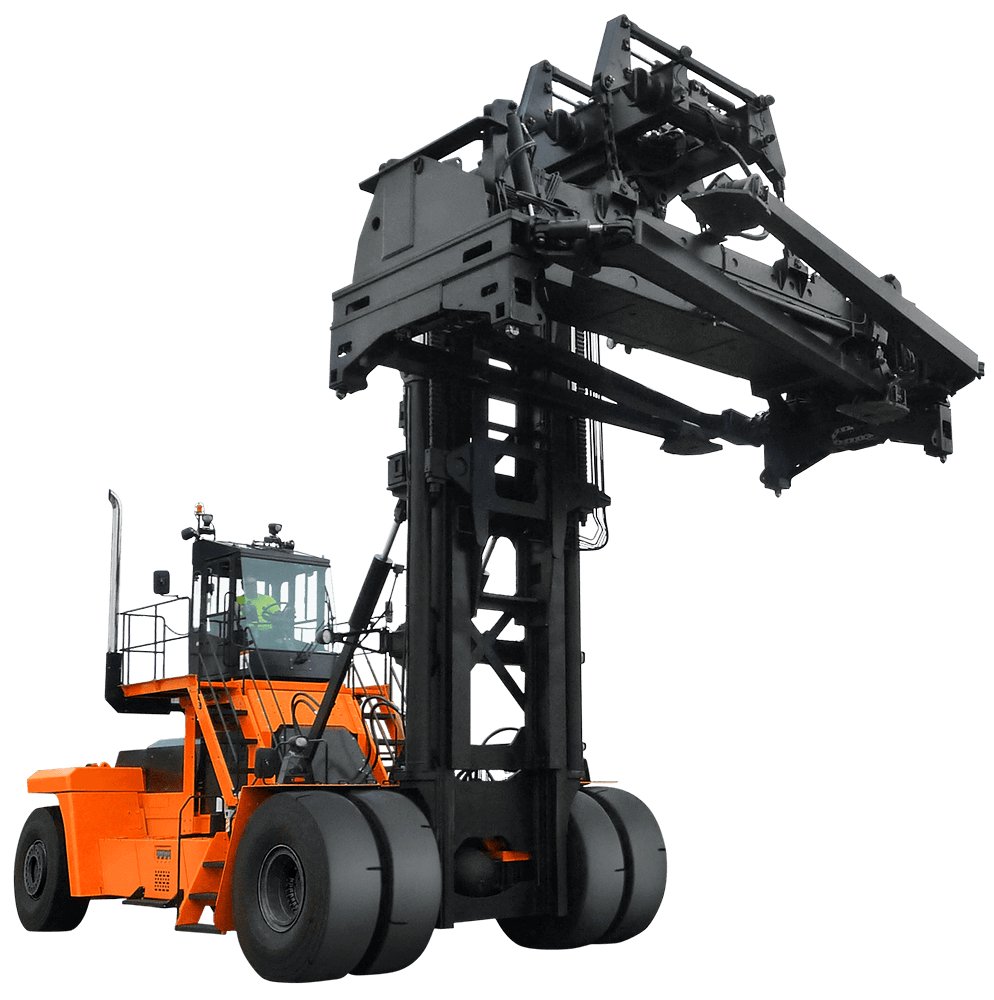 Loaded container handler